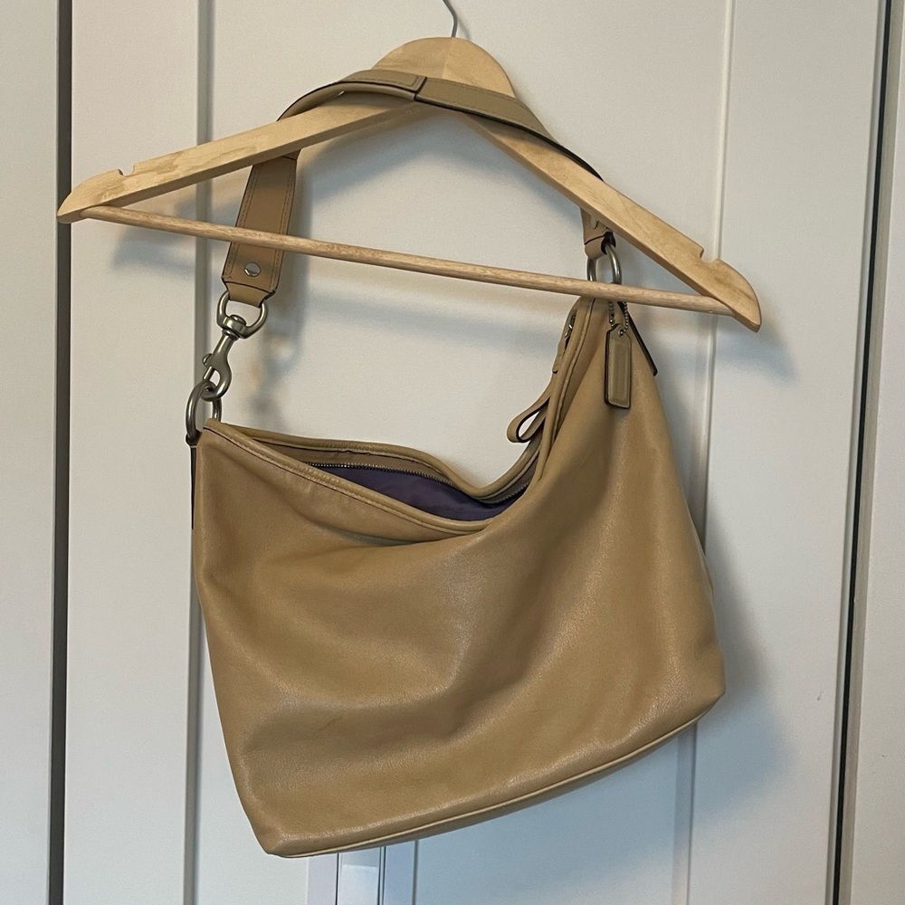 Vintage Tan Coach Leather Bag